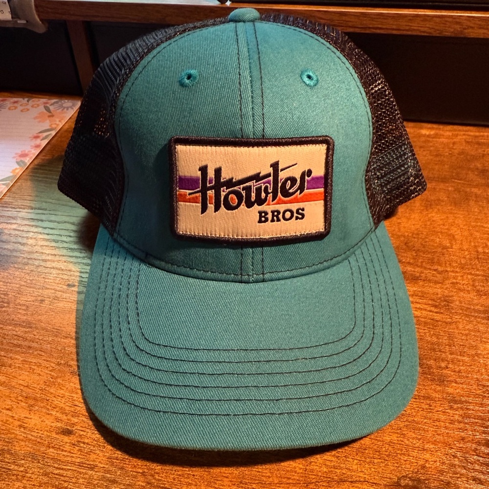 Howler Brothers Teal and Black Trucker Hat